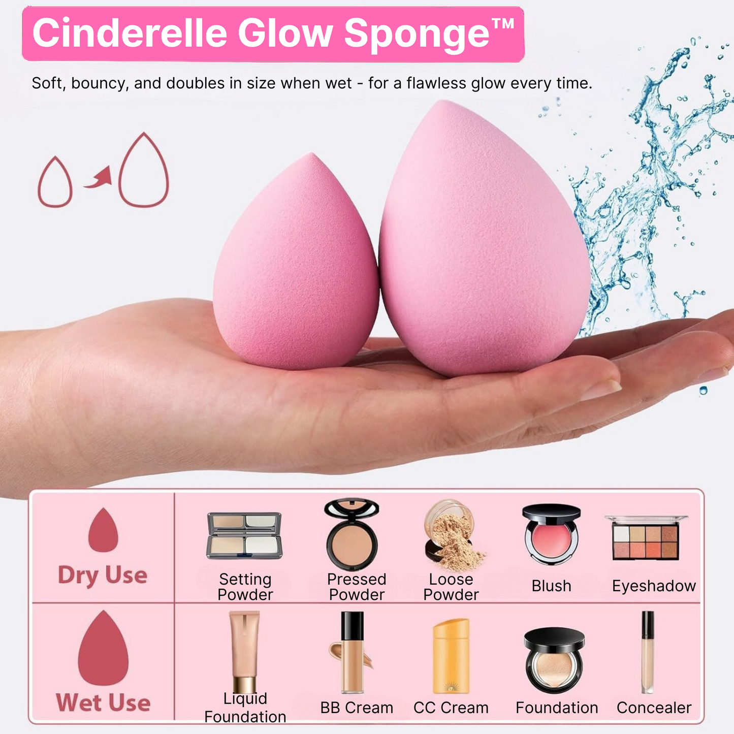 Pink Bloom 42-Piece Complete Makeup Brush & Beauty Kit πΈβ¨