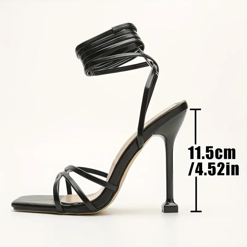 Cinderelle™ Lace-Up Stiletto Heels