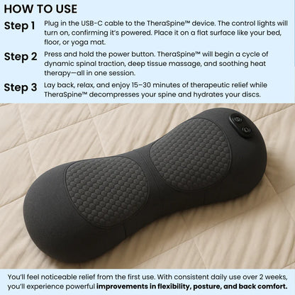 TheraSpine™ 3-in-1 Pillow for Back Pain Relief